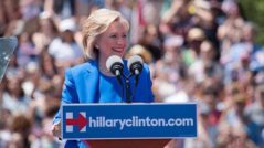 Hillary Clinton speaks at a rally during the 2016 presidential race