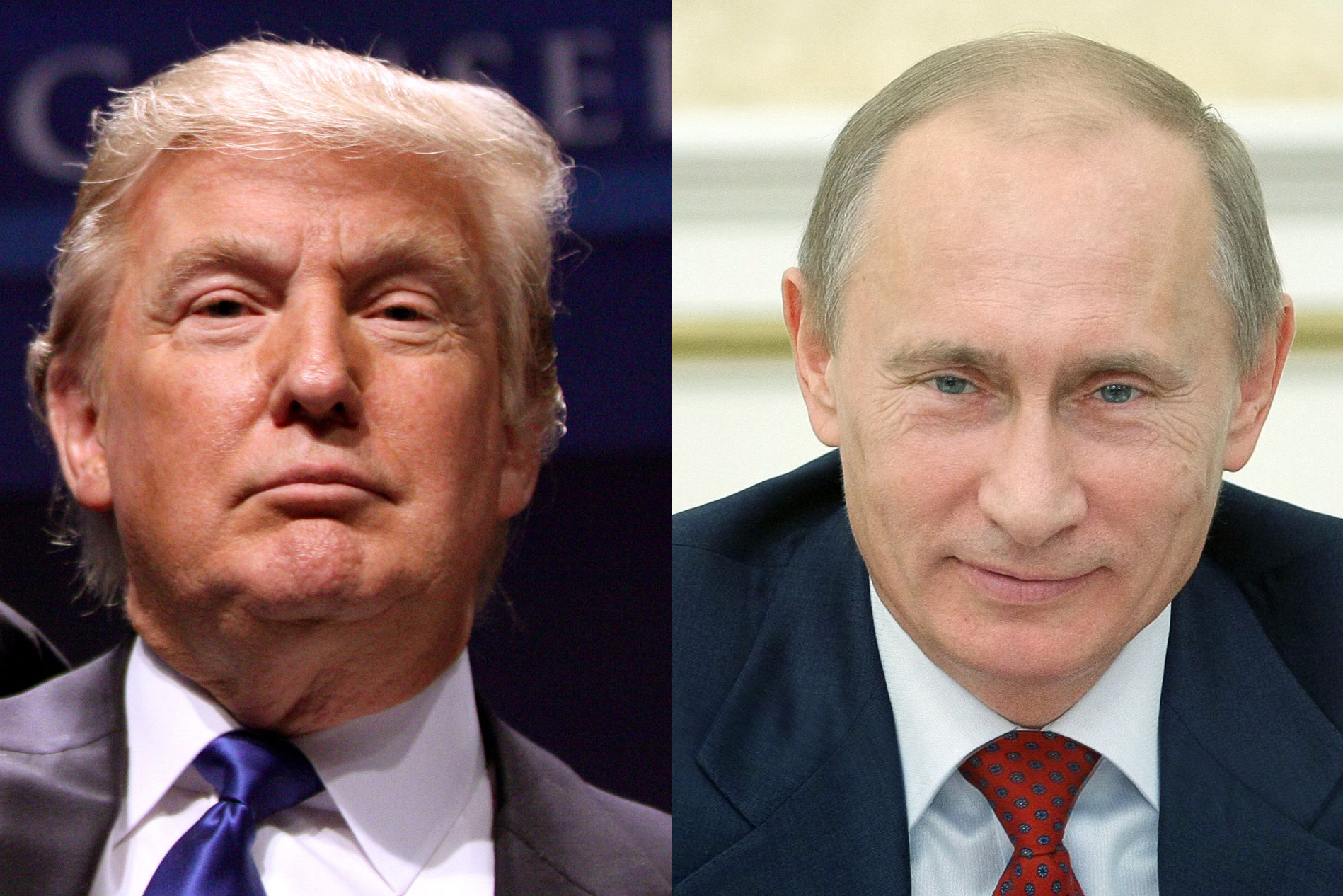 Donald Trump and Vladimir Putin